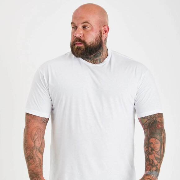 BUILT DIFFERENT ALL WHITE Crew Neck Tee Size 2XL - Picture 2 of 9